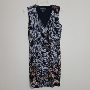 Donna Morgan Size 8 Leopard Print Dress
